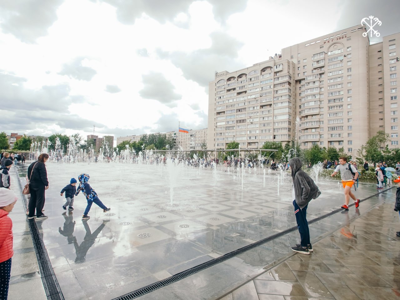 Новый фонтанный комплекс заработал в Санкт-Петербурге