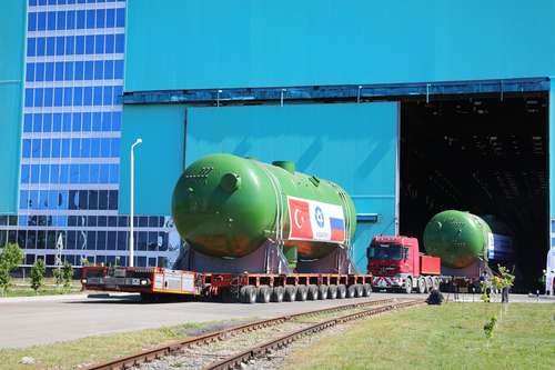 «Росатом» отгрузил комплект парогенераторов для третьего энергоблока АЭС «Аккую» в Турции