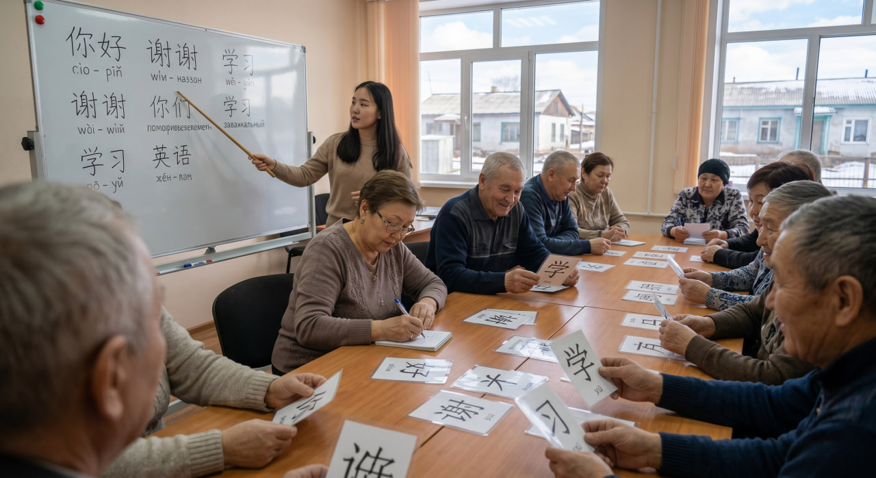 Для пенсионеров Забайкалья организовали занятия по китайскому языку